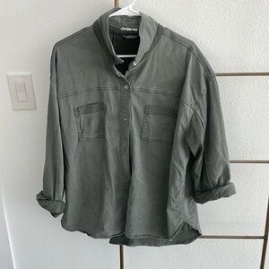Splendid Olive Button Down Shirt Sz XL